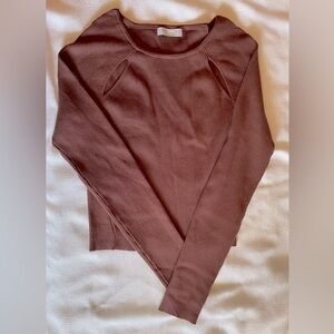 Astley double cut out knit top